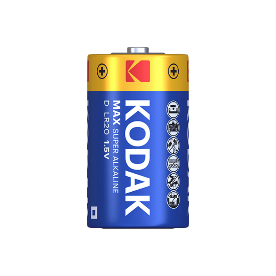 صورة طقم بطاريات كوداك كبير ازرق KODAK ALKALINE LR20-CAT30952843 الطقم =2ح