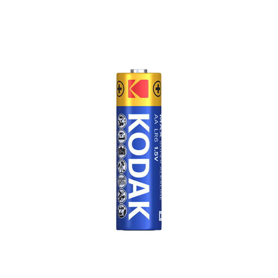 صورة طقم بطاريات اصبع كوداك ازرق KODAK ALKALINE LR6-AA-4-CAT30952867 الطقم =4ح