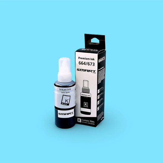 Picture of علبة حبر تعبئة ابسون اسود INK 664/673 70ML BKT6641-B SMART